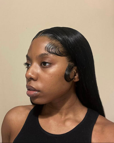 13x6 Lace Frontal Wig – Seamless Blend, Natural Finish | Human Hair (Straight, 18”–32”)